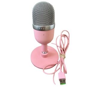 Razer Seiren Mini USB Streaming Microphone (Pink) RZ19-0345 Tested‎ Works Great